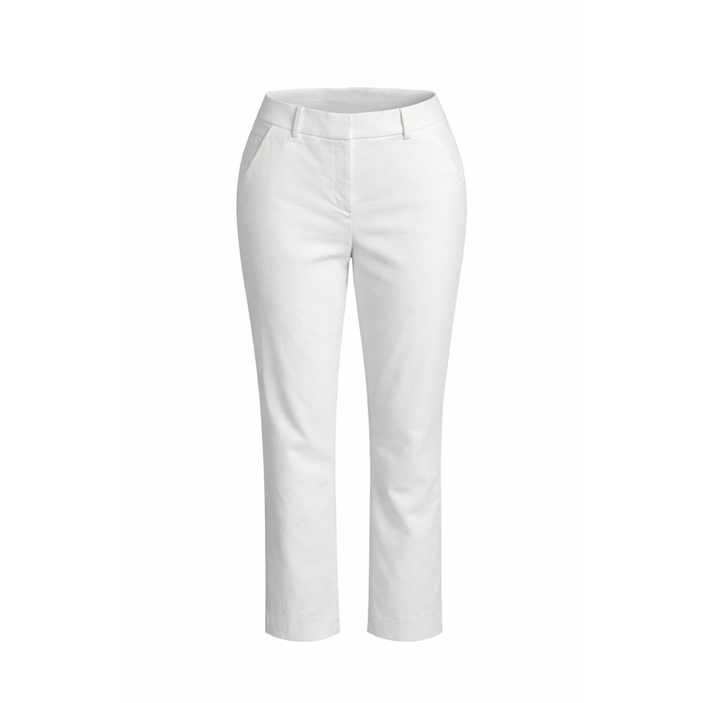 Talbots Freeport White Ankle Pants‎ Women 12P Stretch Cotton Classic Fit